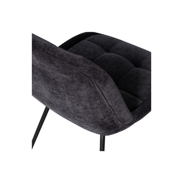 Scaune de dining gri-închis din catifea 2 buc.  Crate – BePureHome-image-4