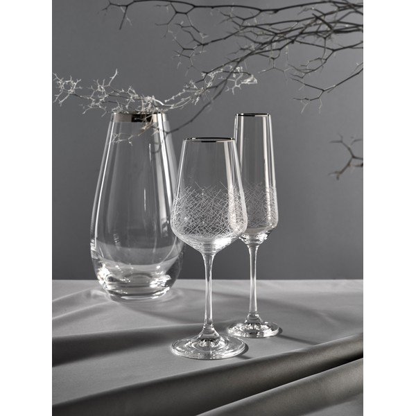 Vază din sticlă Crystalex Frost, înălțime 13 cm-image-1