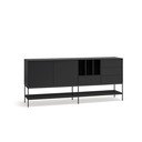 Comodă neagră 220x98x45 cm Platt – Teulat