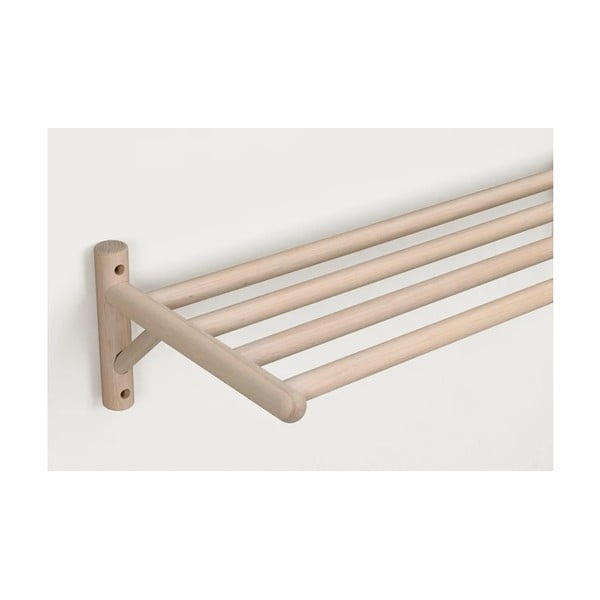 Pantofar în culoare naturală suspendat din lemn masiv de stejar Milford - Rowico-image-1