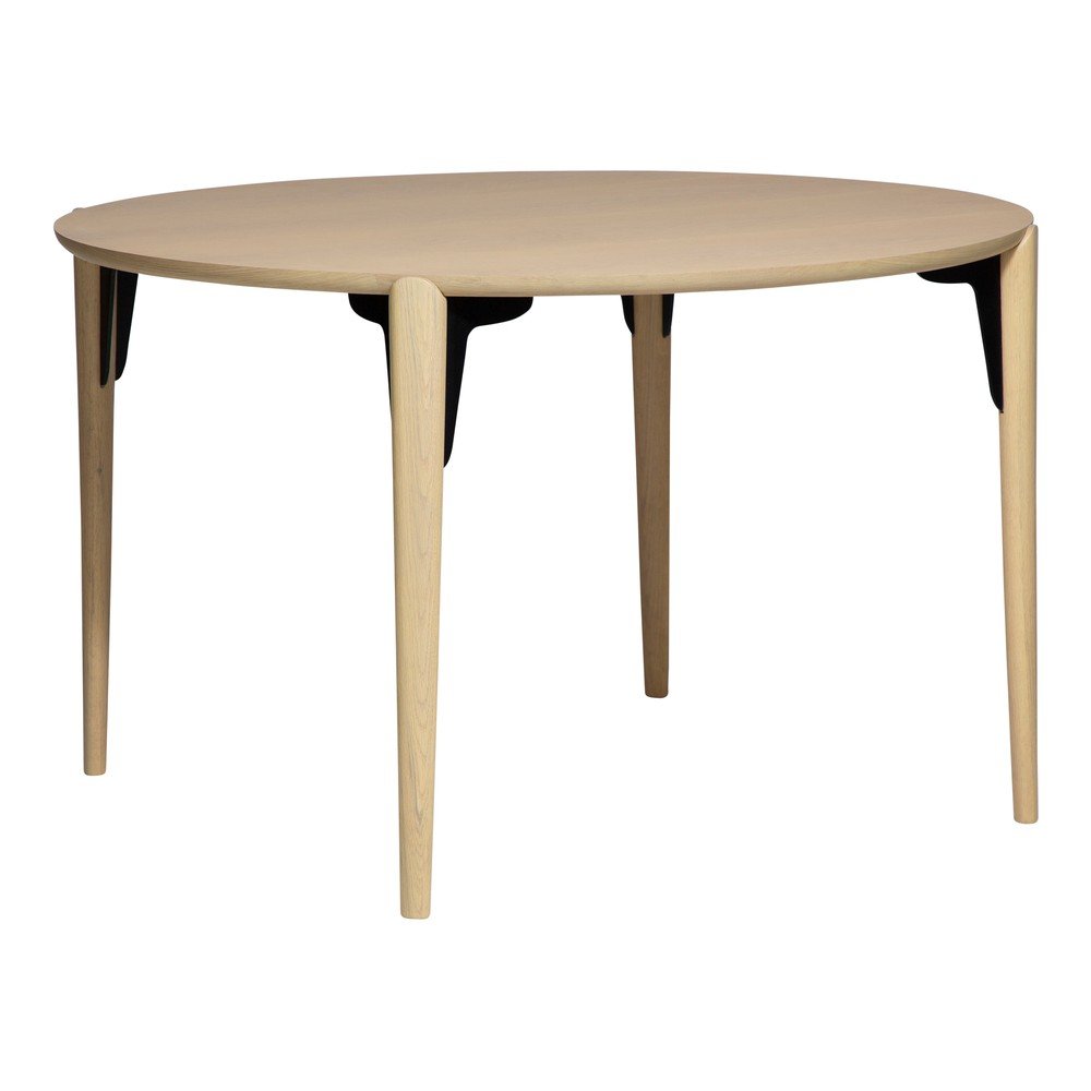 Masă de dining rotundă cu aspect de lemn de stejar ø 122 cm Paragon – DAN-FORM Denmark