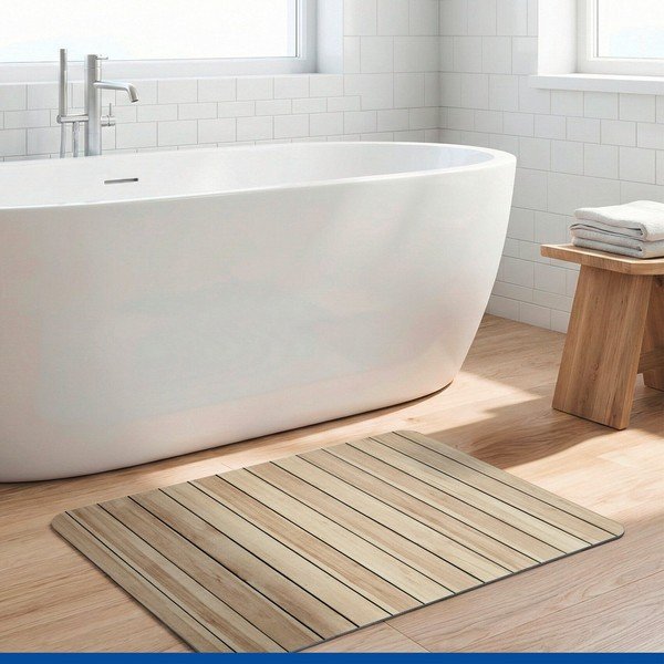 Covoraș de baie în culoare naturală din diatomit 50x80 cm Lepiana – Wenko-image-1
