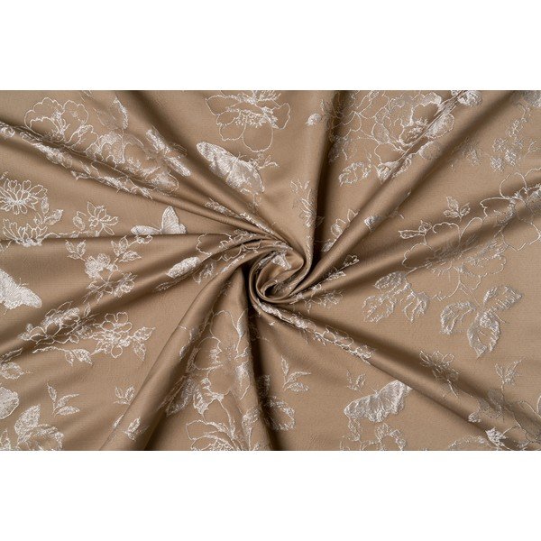 Draperie bej 135x260 cm Lillies – Mendola Fabrics-image-3