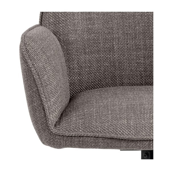 Set de scaune de sufragerie gri deschis cu cotiere 2 buc. tapițat Glenda – Actona-image-4