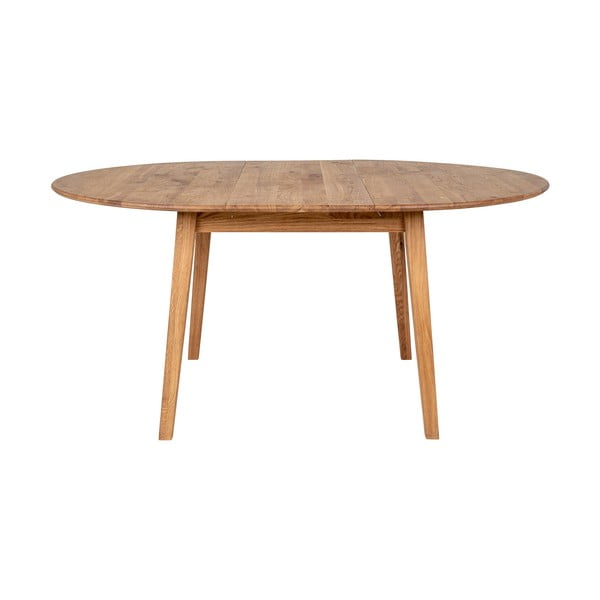 Masă de dining rotundă extensibilă din lemn de stejar ø 118 cm Metz – House Nordic-image-2