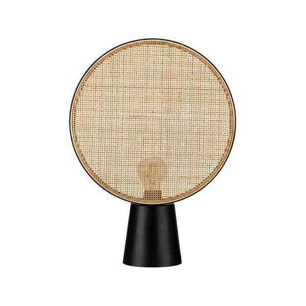 Veioză negru-mat/în culoare naturală din metal (înălțime 48,5 cm) Tierra – Nova Luce
