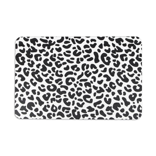 Covoraș de baie negru-alb 39x60 cm Leopard – Artsy Doormats