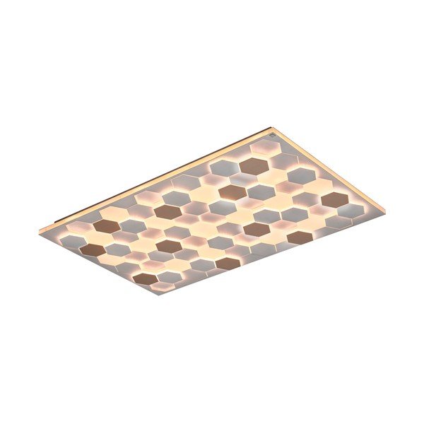 Plafonieră albă LED cu control vocal/cu control prin aplicații mobile cu abajur din metal 70x115 cm Cifavo – CINQUE-image-2