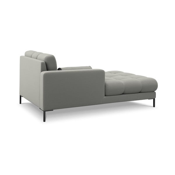 Șezlong divan cu cotieră pe partea stângă Cosmopolitan Design Bali, gri deschis-image-3