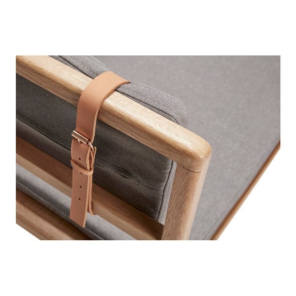 Bancă cu pernă Hübsch Oak Bench-image-3