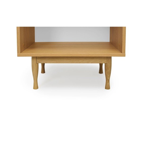 Bibliotecă cu picioare din lemn de stejar SKANDICA Elza-image-4