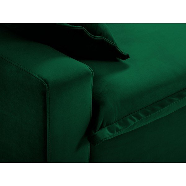 Canapea extensibilă Kooko Home Mezzo, verde închis-image-1