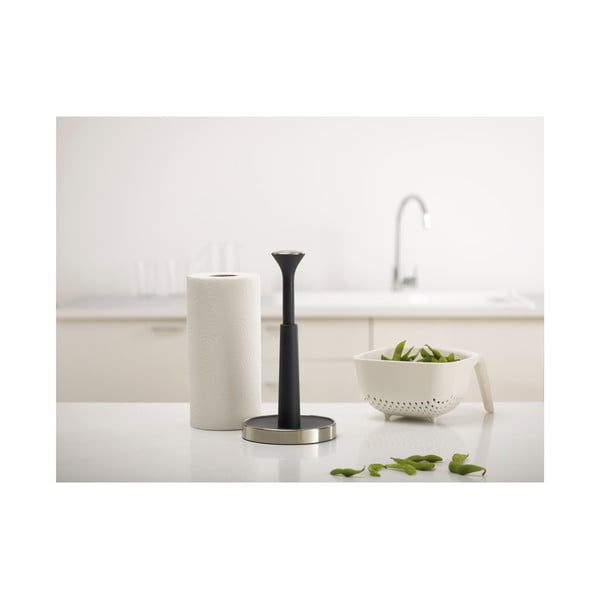 Suport pentru șervețele de bucătărie Joseph Joseph Push N Tear, negru-image-3