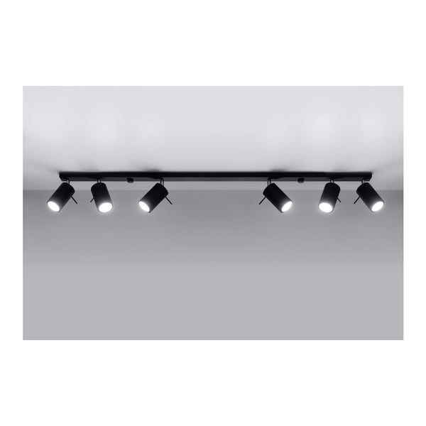 Lustră Sollux Etna 6L, negru-image-4