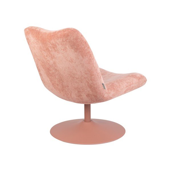 Fotoliu roz cu tapițerie din catifea Bubba – Zuiver-image-4