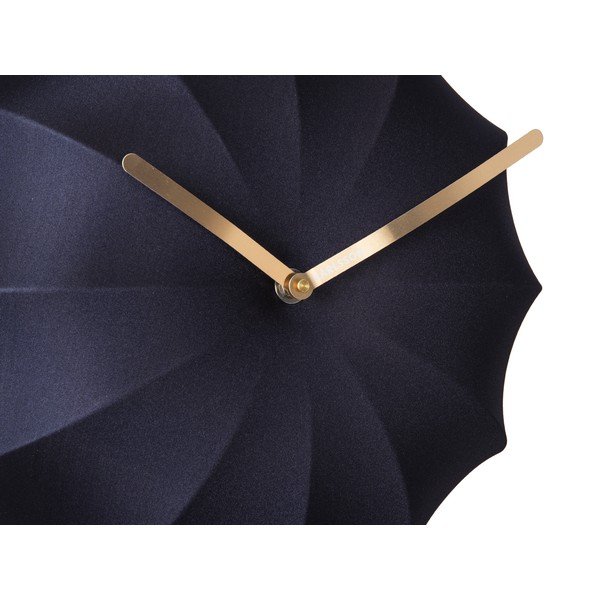 Ceas de perete Karlsson Stretch, ø 40 cm, albastru închis-image-2