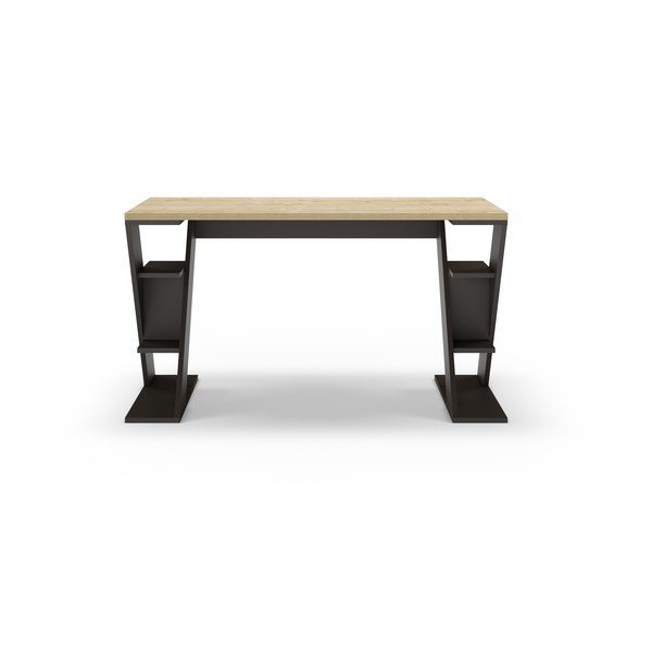 Birou cu blat cu aspect de lemn de stejar 60x137 cm Butterfly – Marckeric