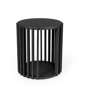 Măsuță auxiliară Woodman Drum, ø 53 cm, negru