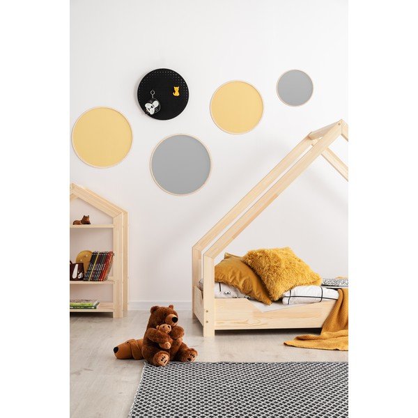 Pat tip căsuță din lemn de pin pentru copii Adeko Loca Ana, 70 x 170 cm-image-3