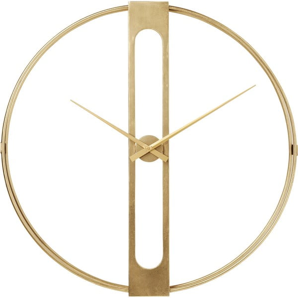 Ceas de perete Kare Design Clip, ø 107 cm, auriu