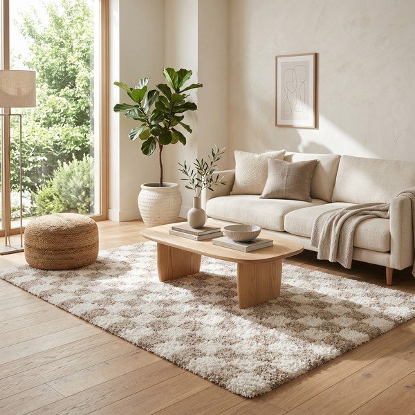 Covor bej/crem 120x170 cm Grida – ESTE-image-2