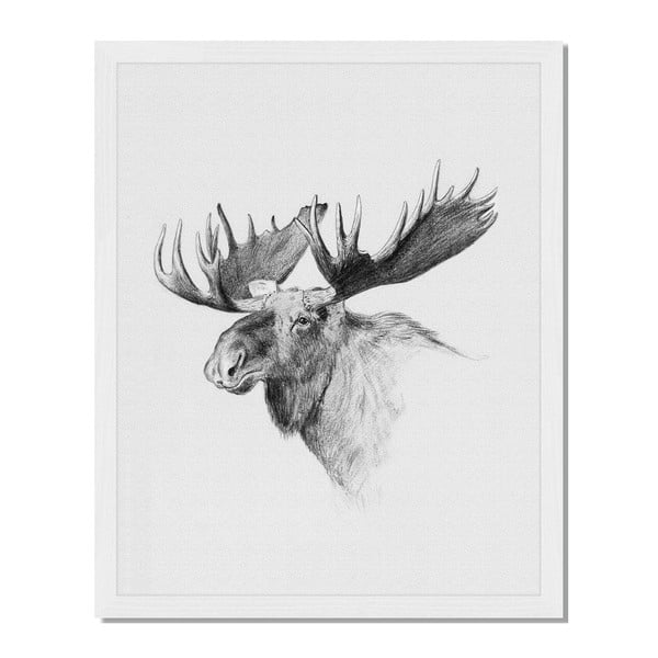 Tablou înrămat Liv Corday Scandi Moose, 40 x 50 cm