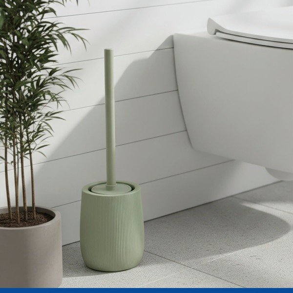 Perie de WC verde din ceramică Fablo – Wenko-image-1