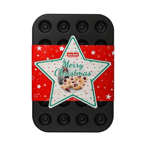 Tavă / Formă de copt fursecuri de Crăciun Zenker Sparkling Christmas, 38,5 x 27 cm-image-1