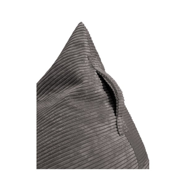 Fotoliu puf pentru copii gri închis cu tapițerie din catifea reiată Razzy – SLOWDOWN-image-4