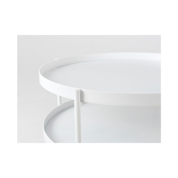 Masă de cafea Custom Form Hanna, ⌀ 60 cm, alb-image-3