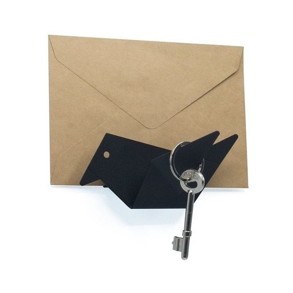 Cuier de perete Qualy&CO Early Bird, negru-image-1