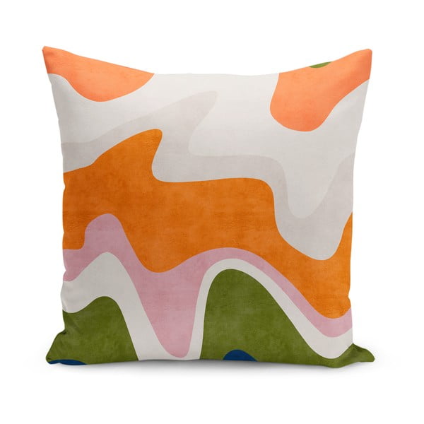 Față de pernă 43x43 cm Squiggly Orange – Mila Home