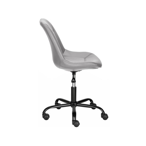 Scaun de birou gri din imitație de piele Kenny – Støraa-image-2