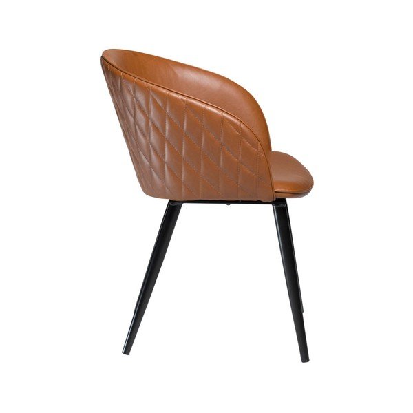 Scaun din piele artificială DAN-FORM Denmark Dual, maro-image-1