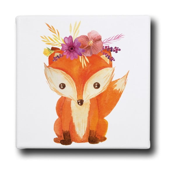 Tablou Mr. Little Fox Fox with Flowers