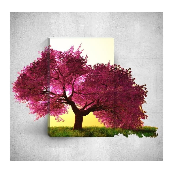 Tablou de perete 3D Mosticx Purple Tree, 40 x 60 cm