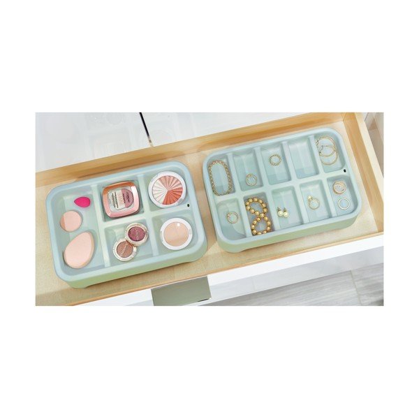 Organizator pentru bijuterii iDesign Eco Bin 10, 28,12 x 19,23 cm, gri-image-1