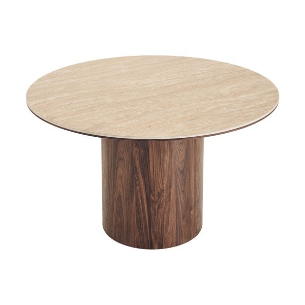 Masă de dining rotundă cu blat ceramic ø 120 cm Delphi – House Nordic-image-3