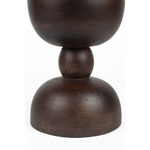 Măsuță auxiliară rotundă din lemn de mango ø 30 cm Izzy – White Label-image-1