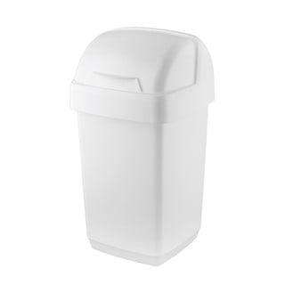 Coș de gunoi Addis Roll Top, 22,5 x 23 x 42,5 cm, alb