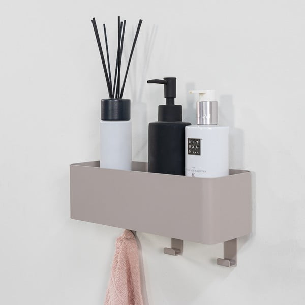 Raft pentru baie taupe de montat pe perete din oțel Multi – Spinder Design-image-1