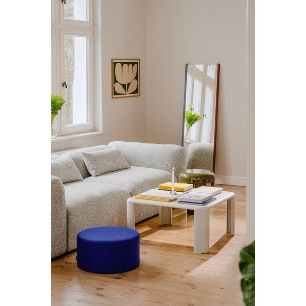 Puf albastru cu tapițerie din lână Folk – noo.ma-image-2