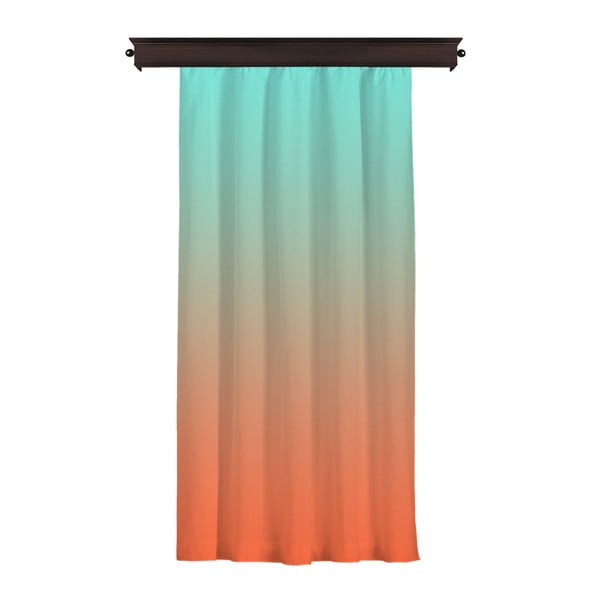 Draperie Curtain Tageho, 140 x 260 cm, portocaliu - turcoaz