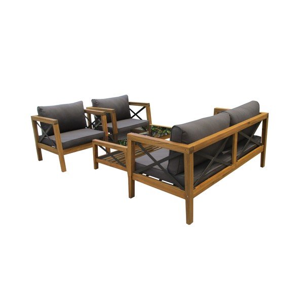 Set mobilier de grădină din lemn exotic Ezeis Balthazar