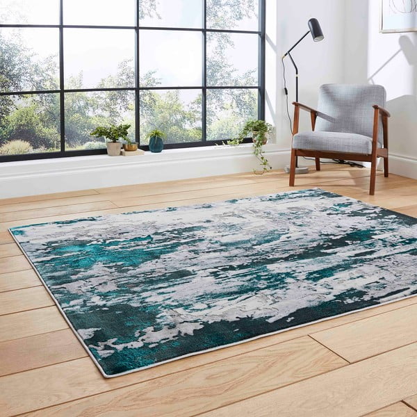 Covor Think Rugs Apollo, 120 x 170 cm, gri-verde-image-2