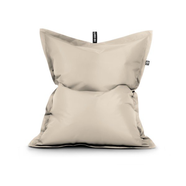 Fotoliu bean bag bej cu tapițerie din imitație de piele Pad XL – So Soft?