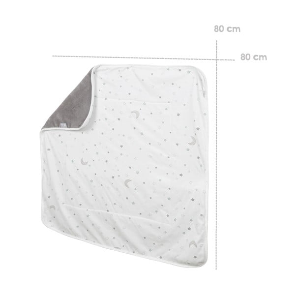 Pătură pentru copii alb-gri din bumbac 80x80 cm Strenenzauber – Roba-image-4