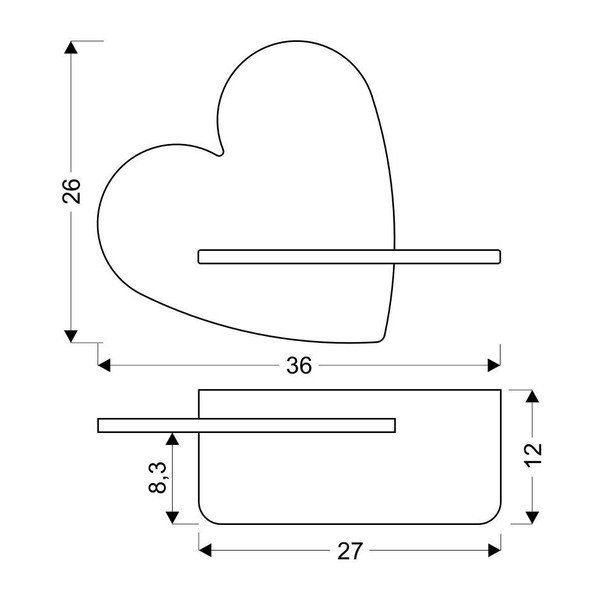 Corp de iluminat pentru copii roz Heart – Candellux Lighting-image-2