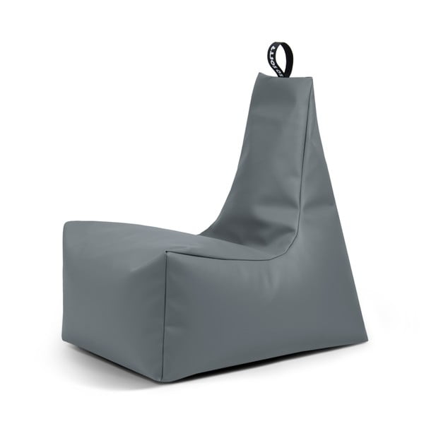Fotoliu bean bag gri cu tapițerie din imitație de piele Icy XL – So Soft?
