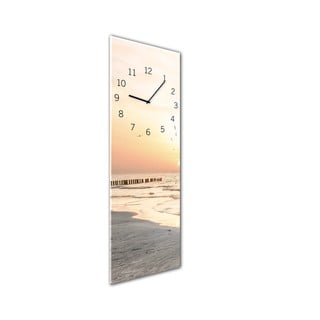 Ceas de perete Styler Glassclock Beach, 20 x 60 cm
